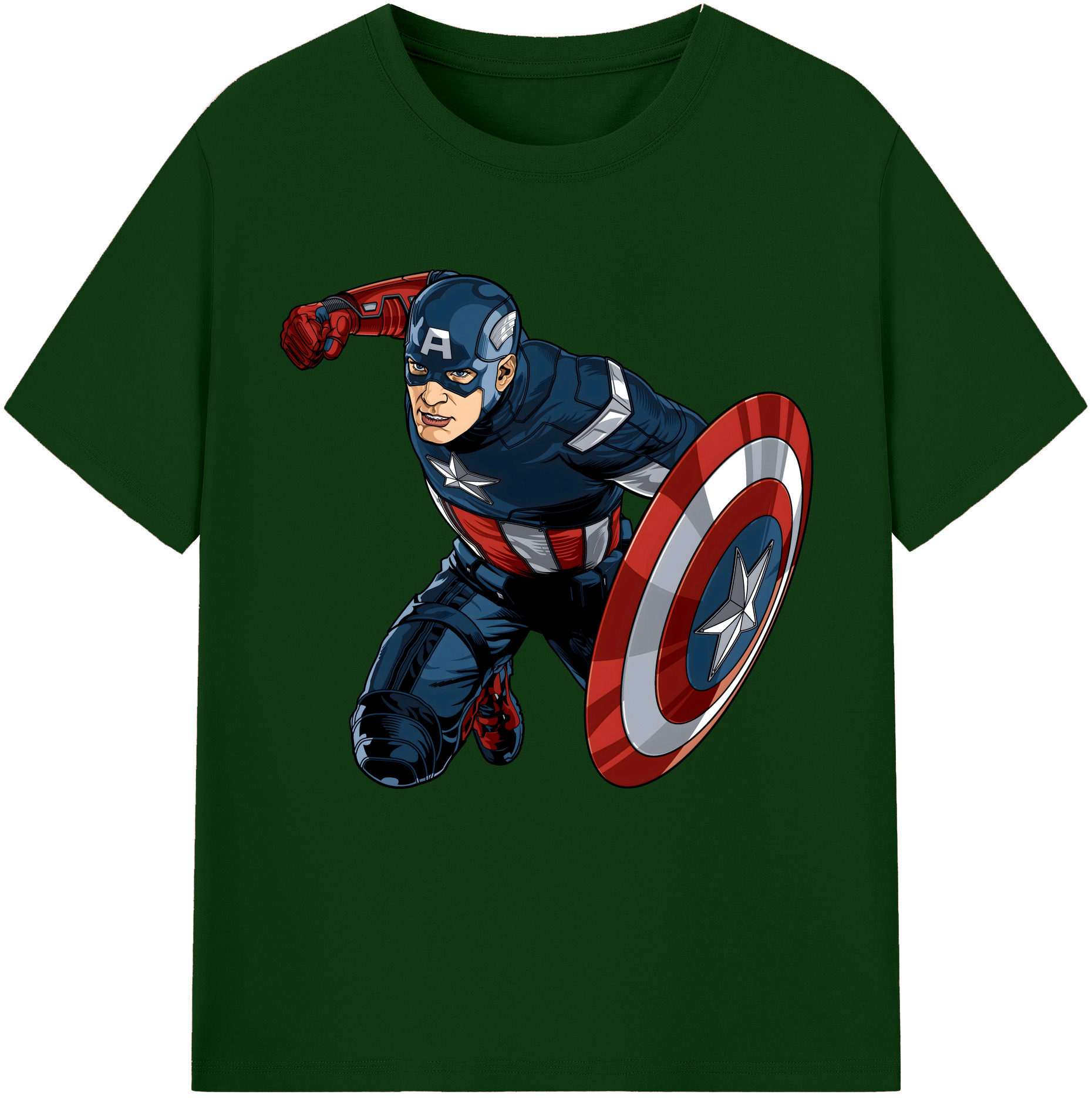 （画像用） アベンジャーズ The Avengers 綿100％半袖Tシャツ（フロントプリント）